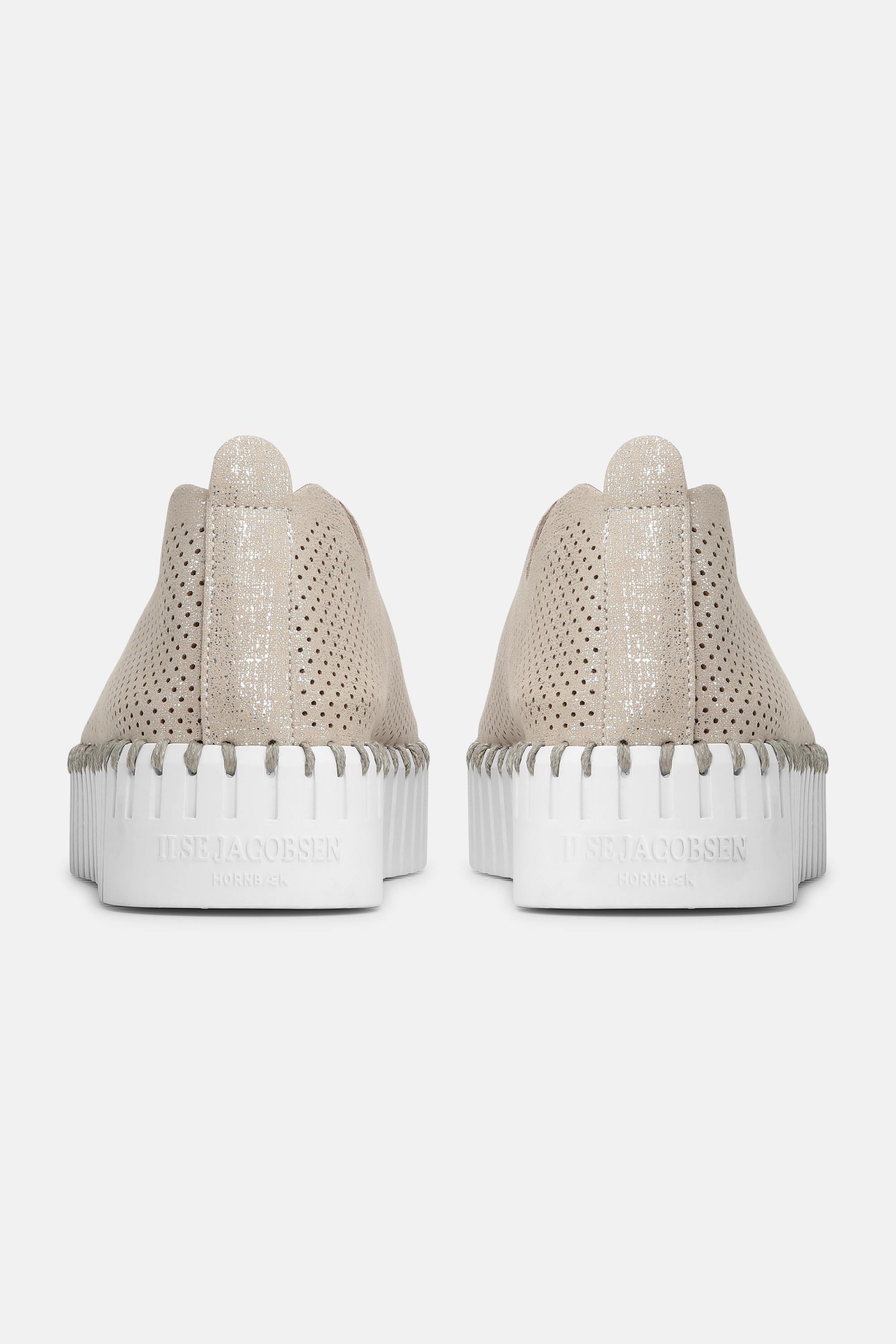 Tulip Zapatos con Plataforma Brillo - Silver White